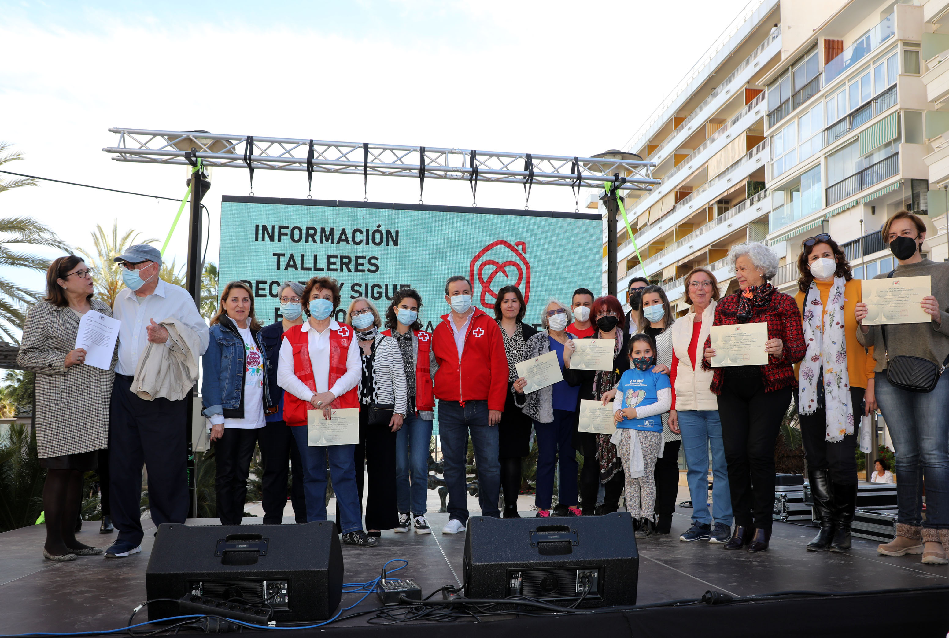 Daniel de Landaluce, Isabel Pablos y el programa Faro de Marbella Voluntaria, Premios Solidarios 2022